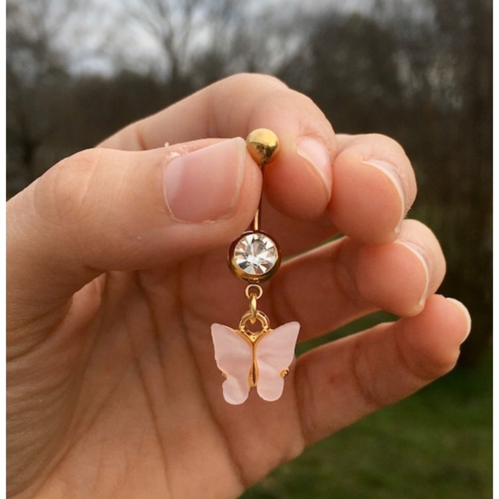 Butterfly Belly Button Rings - Picture 3 of 5
